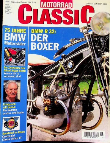 Deckblatt Motorrad Classic (05/1998)